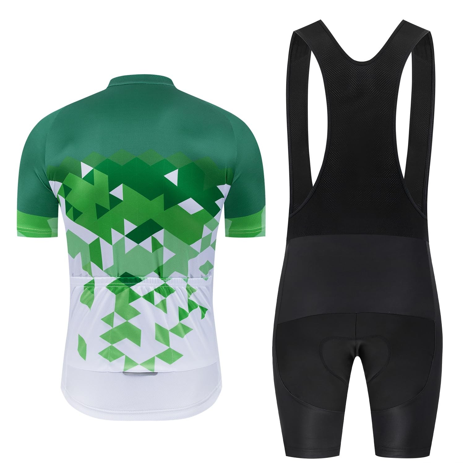 Men’s Cycling Jersey Sets Road Bike Jersey Bibs + Shorts with 20D Gel Pad MTB…
