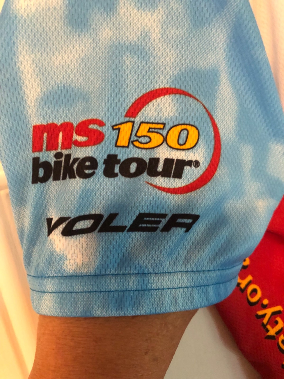 Voler bike cycling jersey EUC Medium MS 150 bike tour ride like you mean it