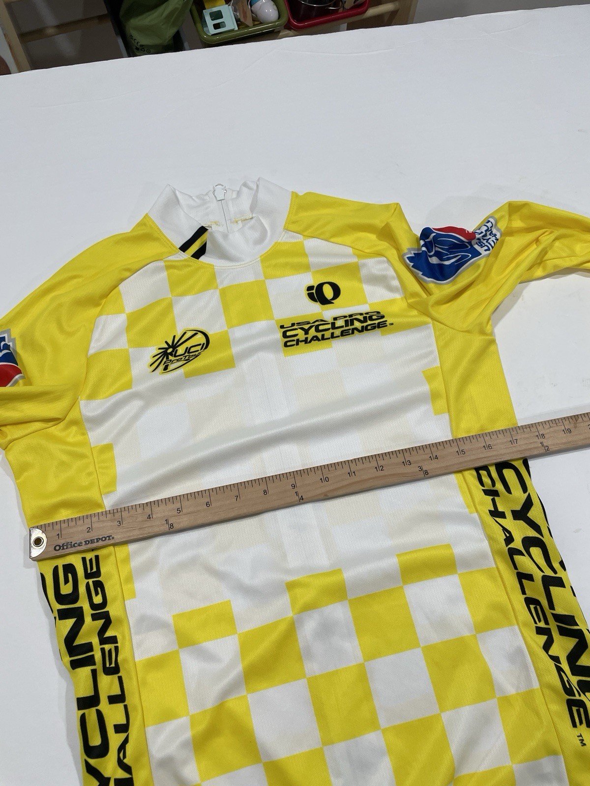 rare podium jersey USA Pro Cycling Challenge 2012 Yellow Back Zip Men’s Medium