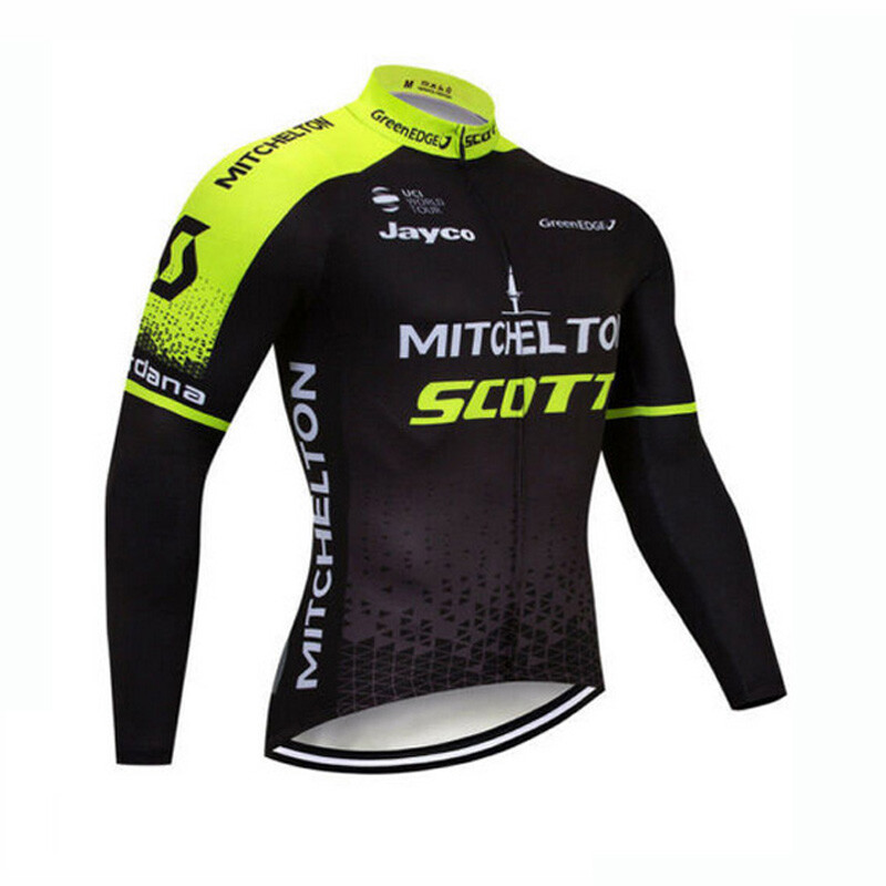 New Cycling Long Sleeve Jersey Men Team Bike Shirt Autumn Outdoor Sports Uniform
