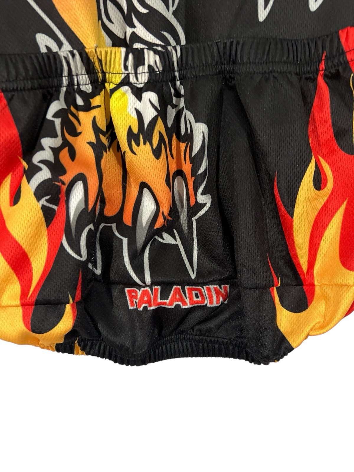 Paladin NWOT Tiger Cycling Jersey Men Short Sl Full Zip XL Double Sided Flames
