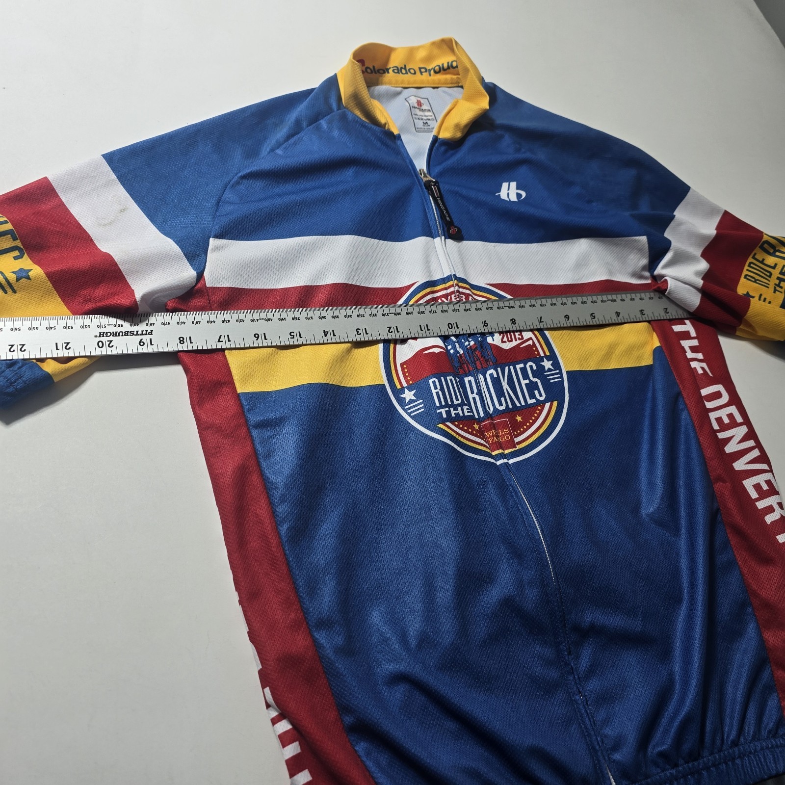 Hincapie Cycling Jersey Men Medium Full Zip short Sleeve jersey