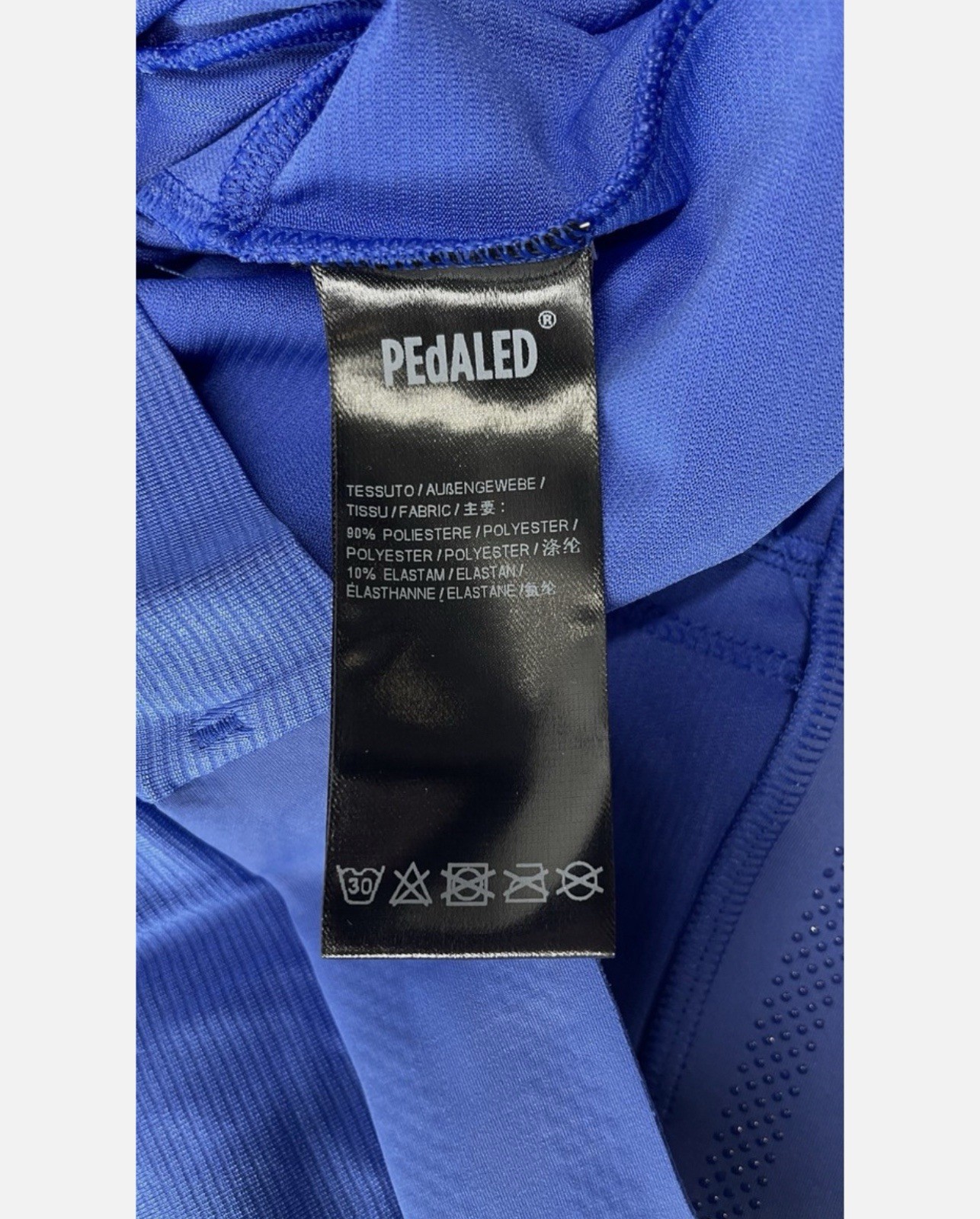 PEdALED Men’s Cycling Jersey Blue Size XXL Element Breathable Slim Reflective