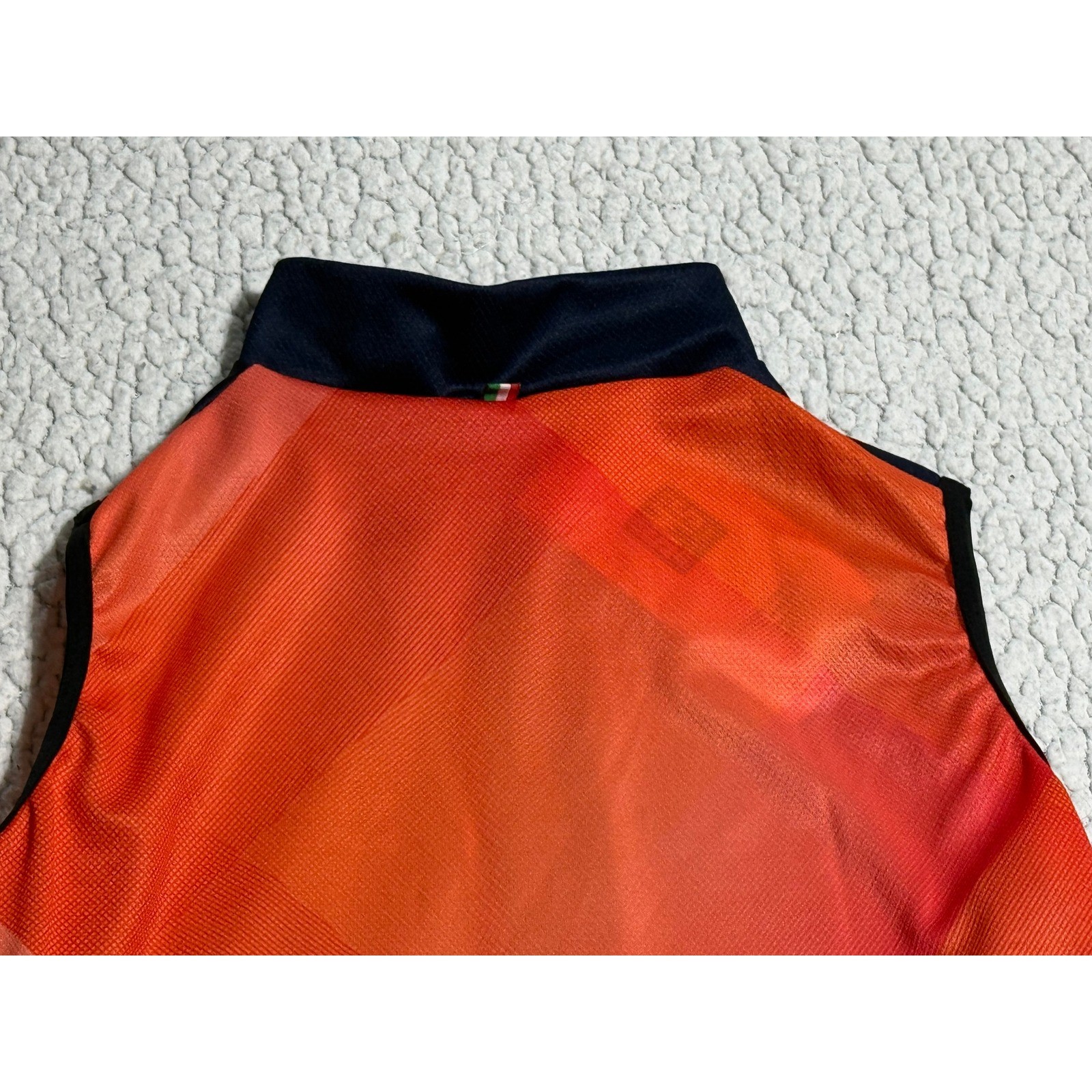 Santini Giada Womens Sleeveless Cycling Jersey Orange Navy Blue XXS FSG75GIADA