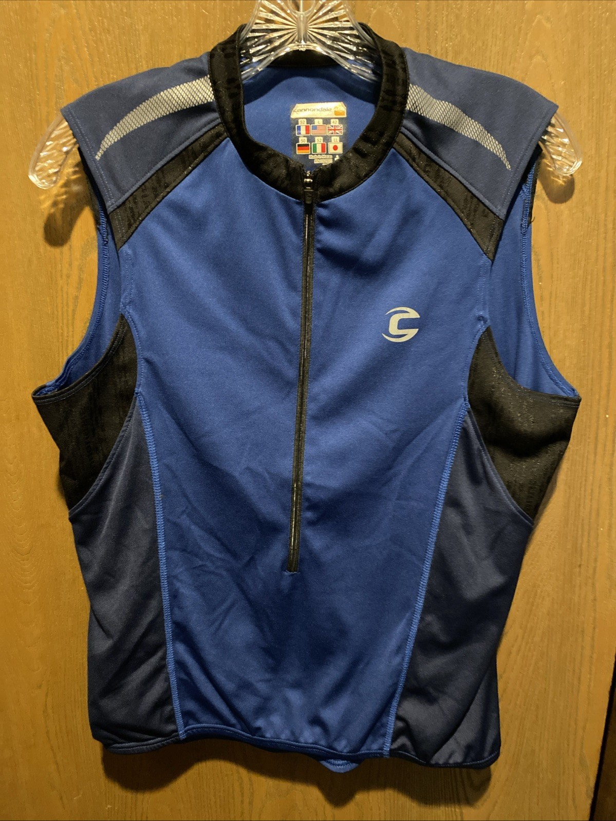 Cannondale Cycling Bike Shirt Mesh 1/4 Zip Cycling Racing Size L