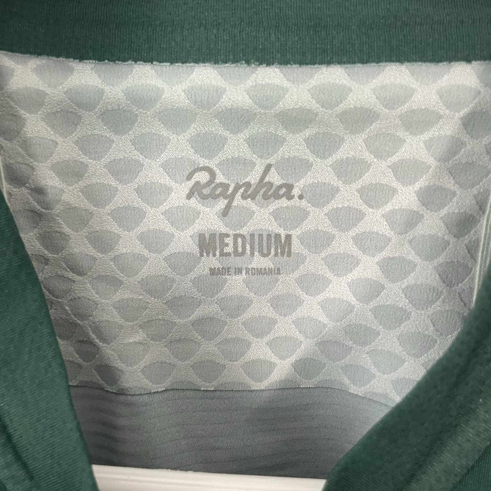 Rapha Pro Team Aerosuit Skinsuit Mens Medium Green Fount Cycling Short Sleeve