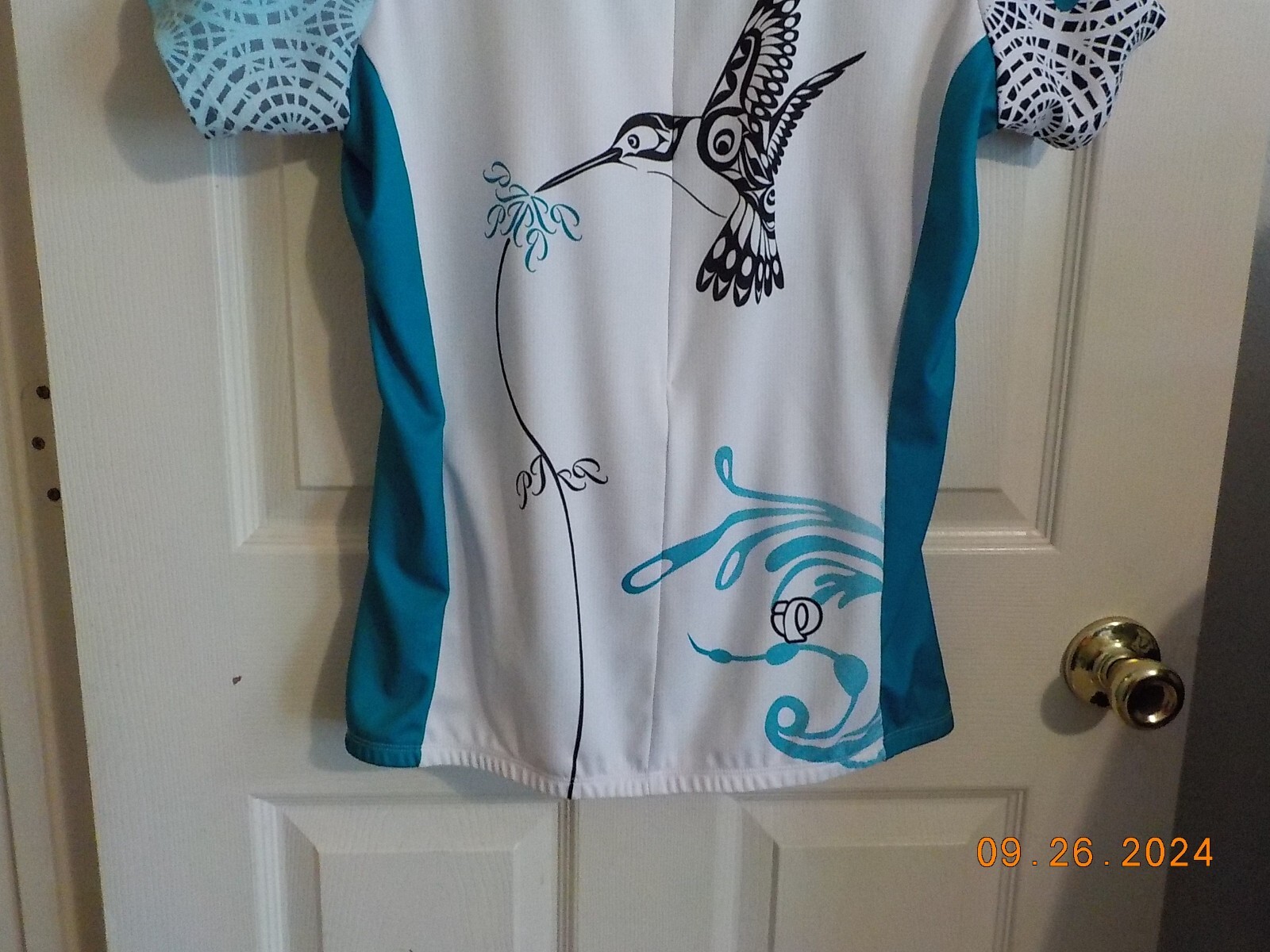 PEARL IZUMI MULTI COLOR AQUA/WHITE/BLACK CYCLING SHIRT STYLE 0790 2011/12