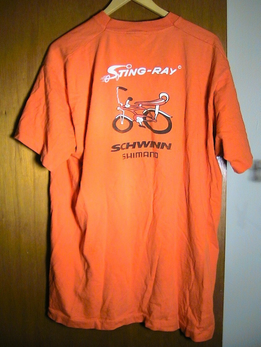 Vintage Schwinn Cycle Madness Orange Crate XL Fruit of the Loom 100% Cotton Tee