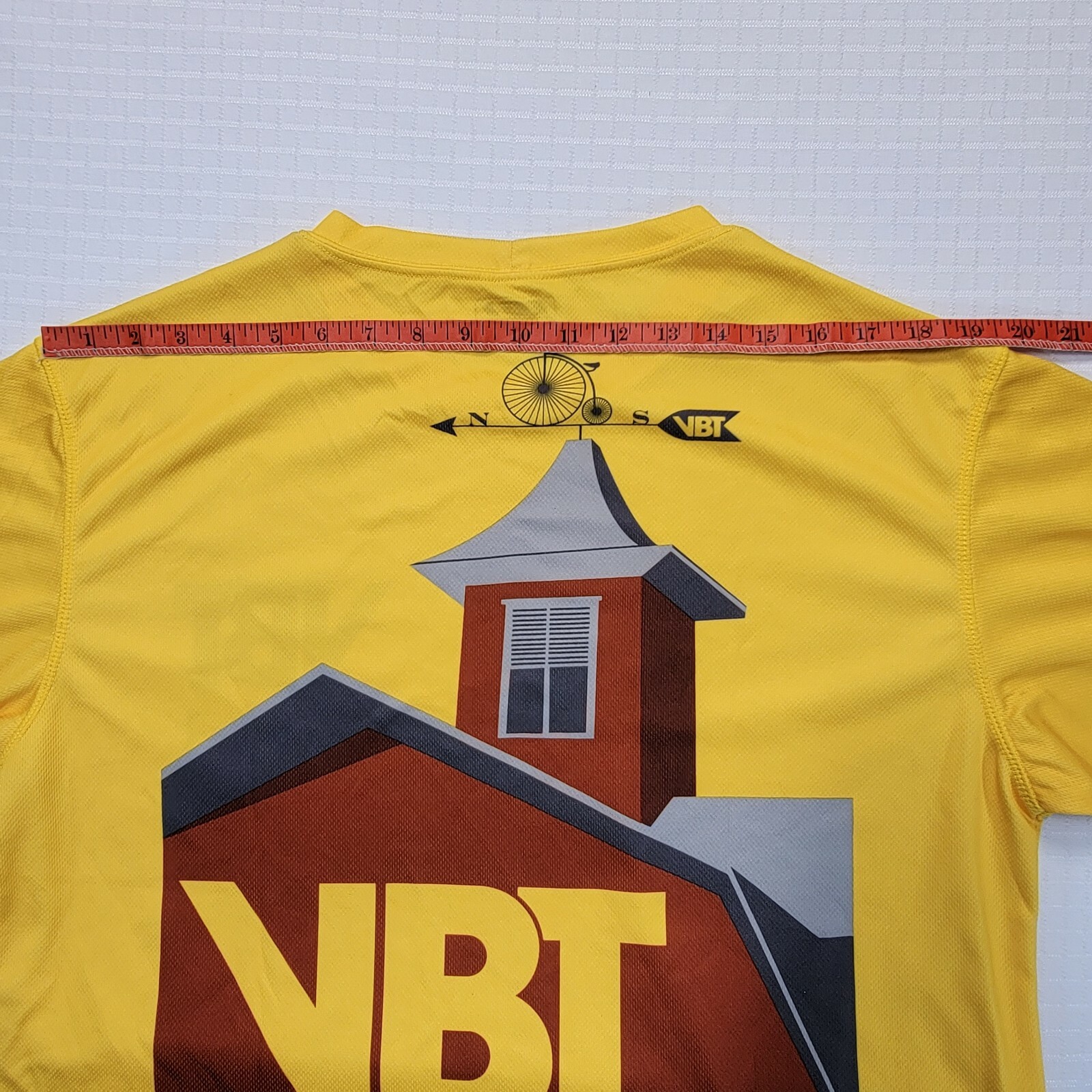 Louis Garneau Mens Yellow Short Sleeve Cycling 100% Polyester Shirt Size Large
