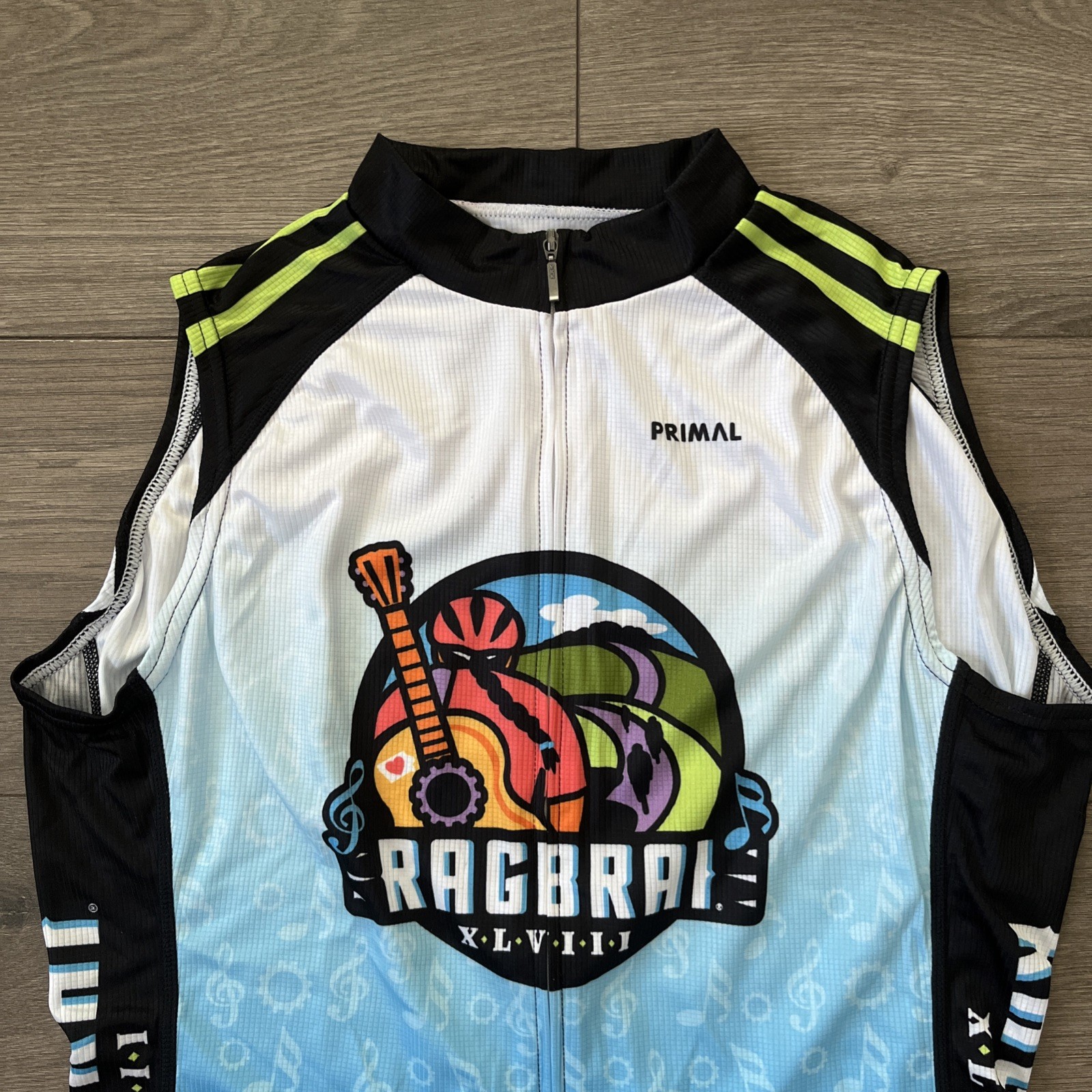 Primal Cycling Jersey Womens M Sleeveless Full Zip Multicolor