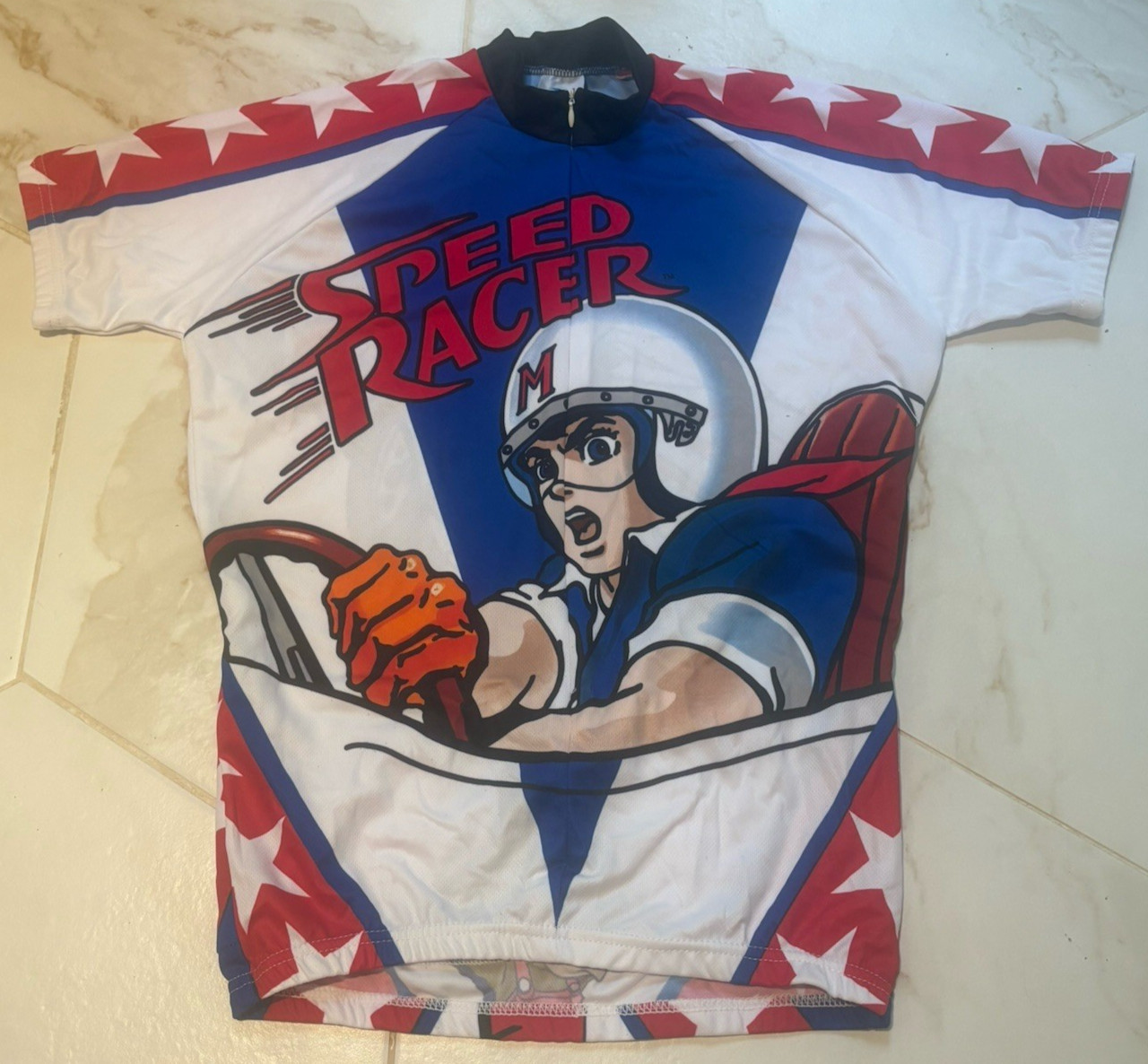 Speed Racer Cycling Jersey Adrenaline Promotions Size M 3/4 Zip – New