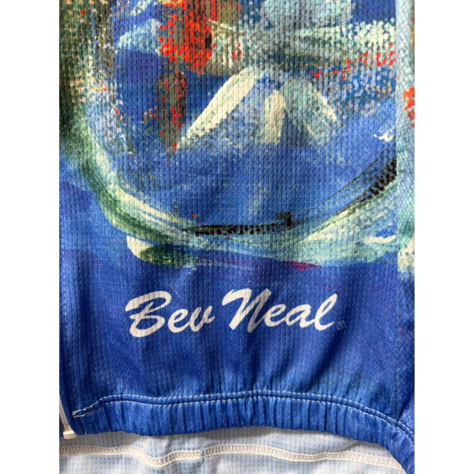 Safetti Cycling Jersey Womens XL Bev Neal Wearable Art Short Sleeve Full Zip