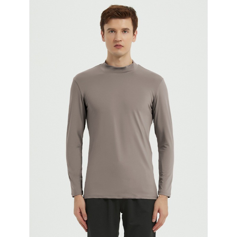 New High Neck Clothing for Men Breathable Quick Drying Highly Elastic T-Shirt