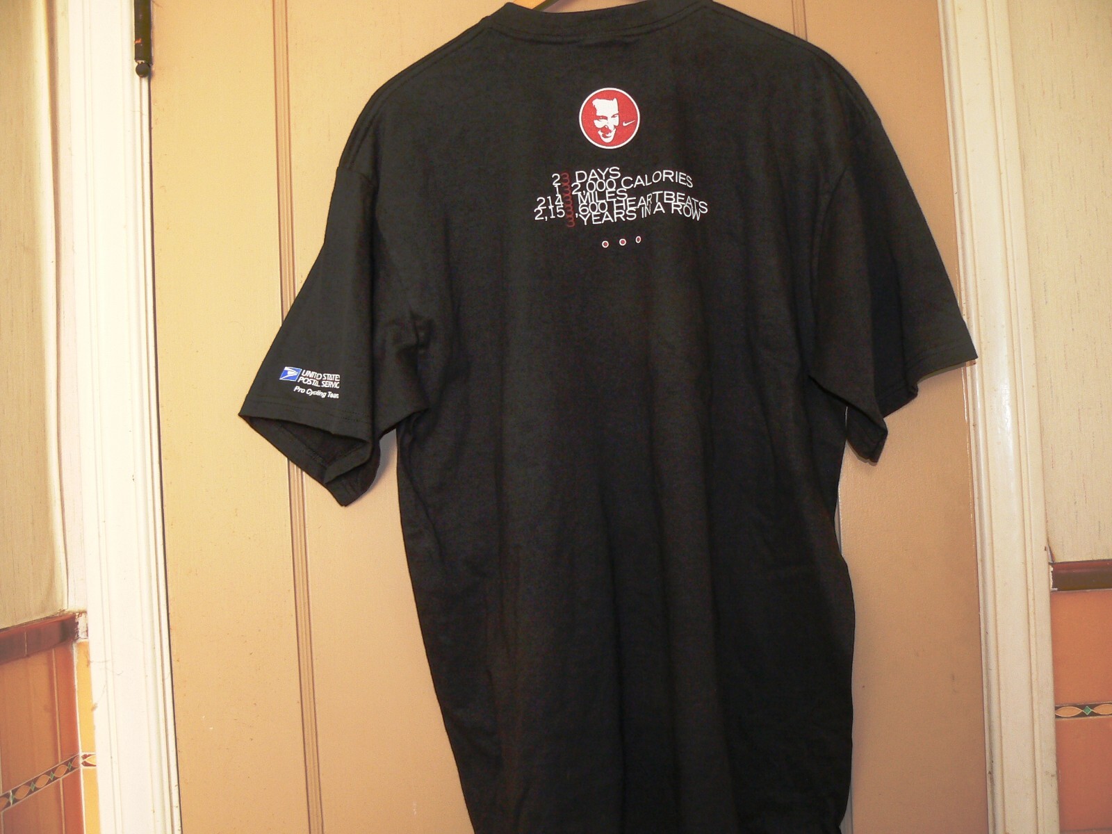 Lance Armstrong USPS Cycling Tour de France 3-Time Champ Tee Shirt