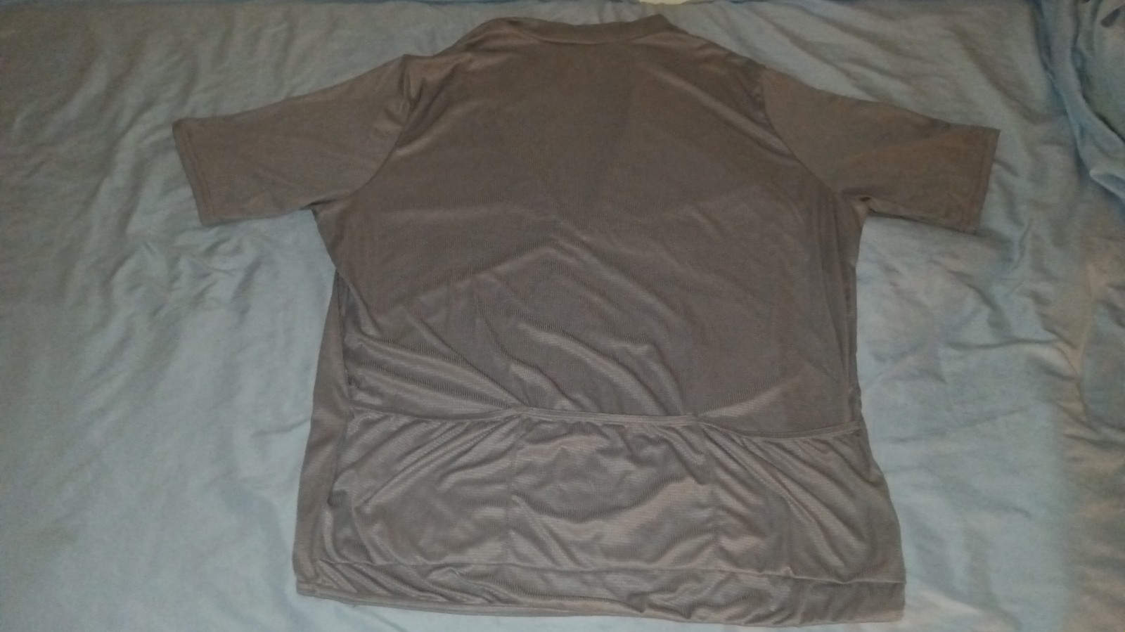 Performance Cycle Jersey Size XXXL Gray Shirt Zip Short Sleeve Adult Top