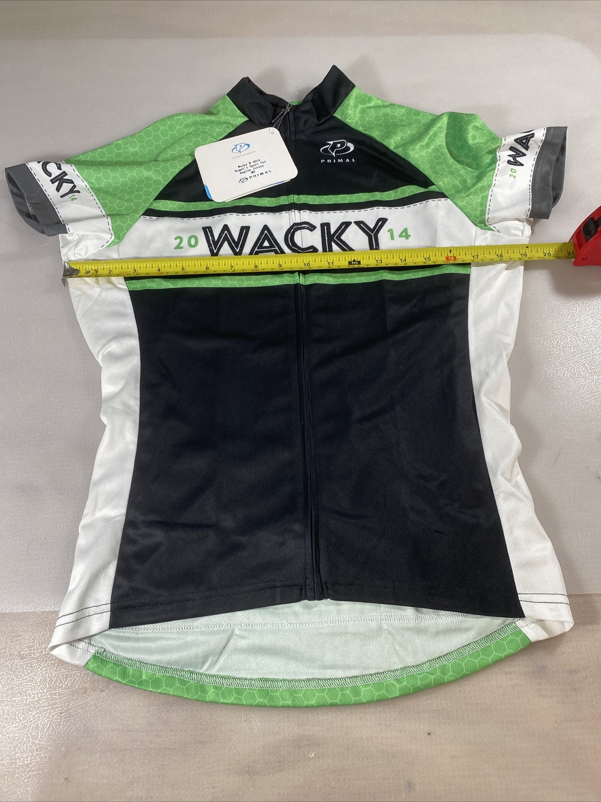 Primal womens sport cut cycling jersey Medium M (7857-8)