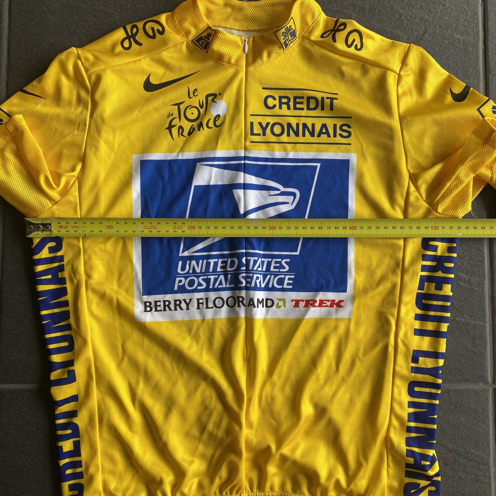 Nike Tour de France 2004 USPS Yellow Podium Jersey XL Limited Edition Cycling