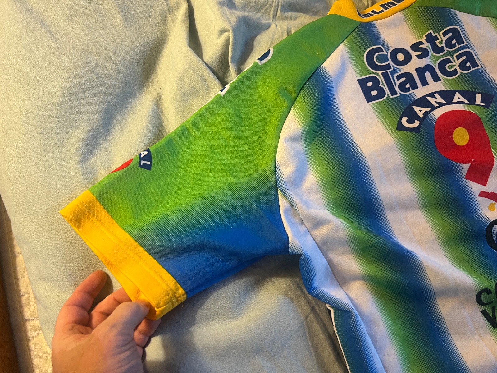 VINTAGE Kelme Costa Blanca Canal 9 Nalini Look cycling jersey size M-L