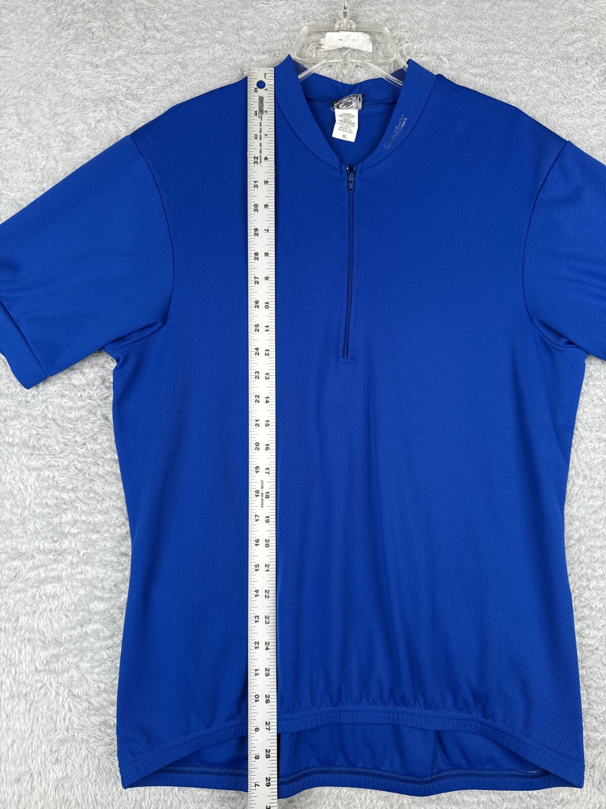VINTAGE Canari Cycling Jersey Adult Extra Large Blue 100% Polyester 1/4 Zip