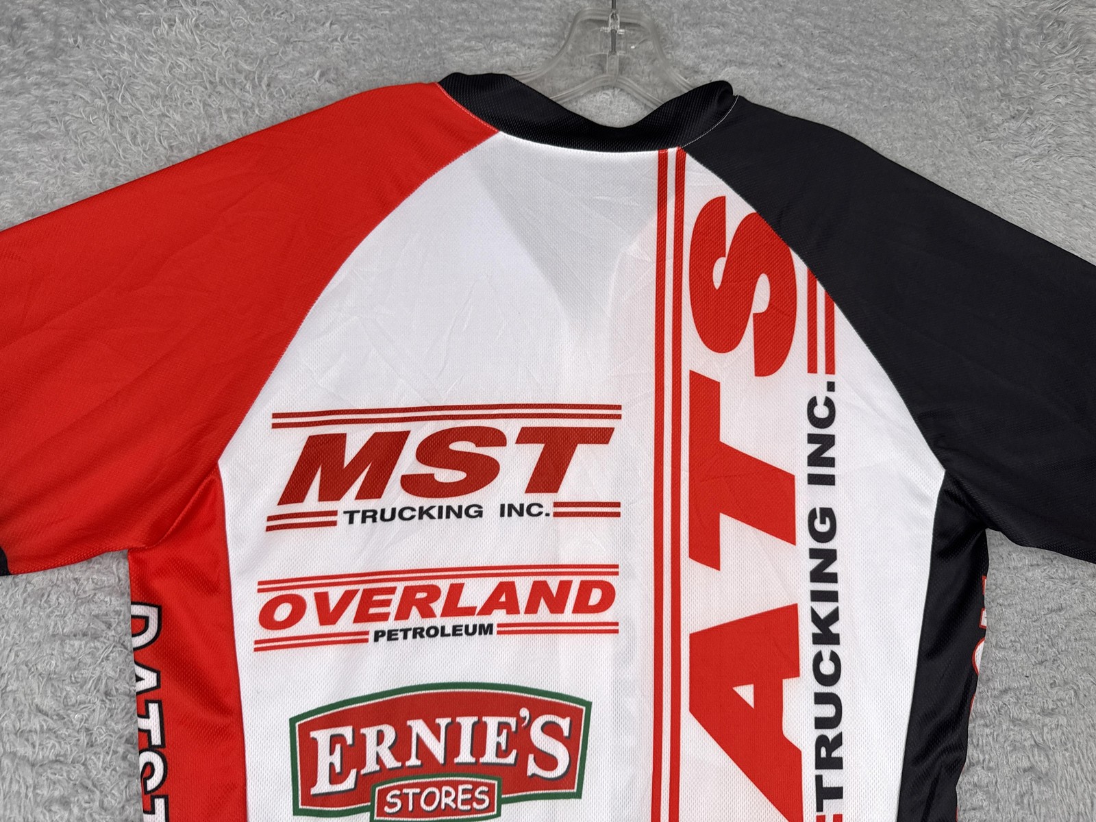 Epic Cycling Jersey Mens 2XL Red White DATS Trucking Short Sleeve Bike Shirt