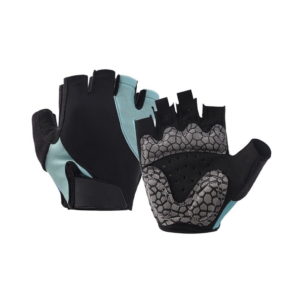 Outdoor Half Finger Gloves Polyester Material for Cycling Hiking and Training