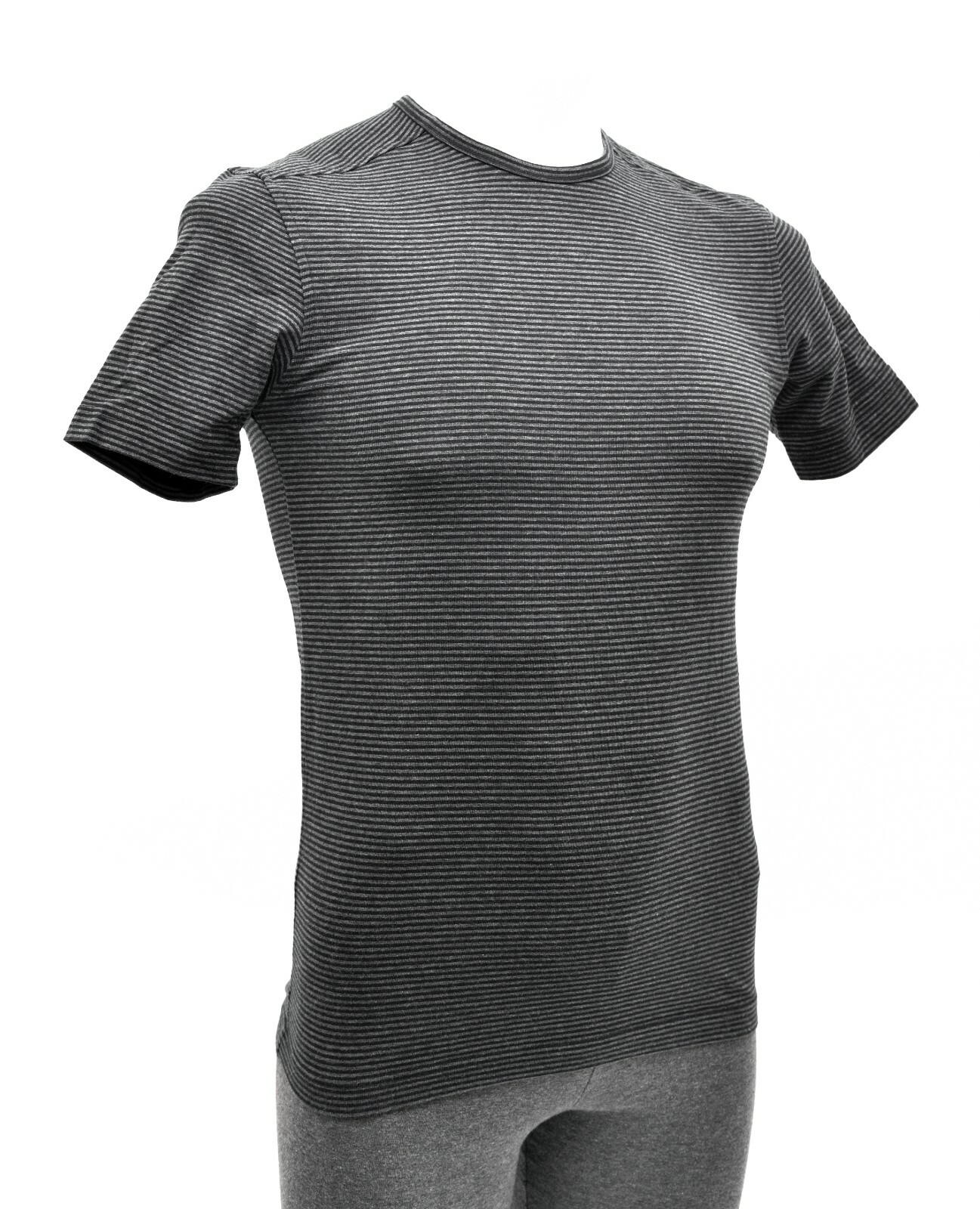 Rapha RCC Cycle Club T-Shirt Men X-SMALL XS Black Striped Short Slv Cotton Tee