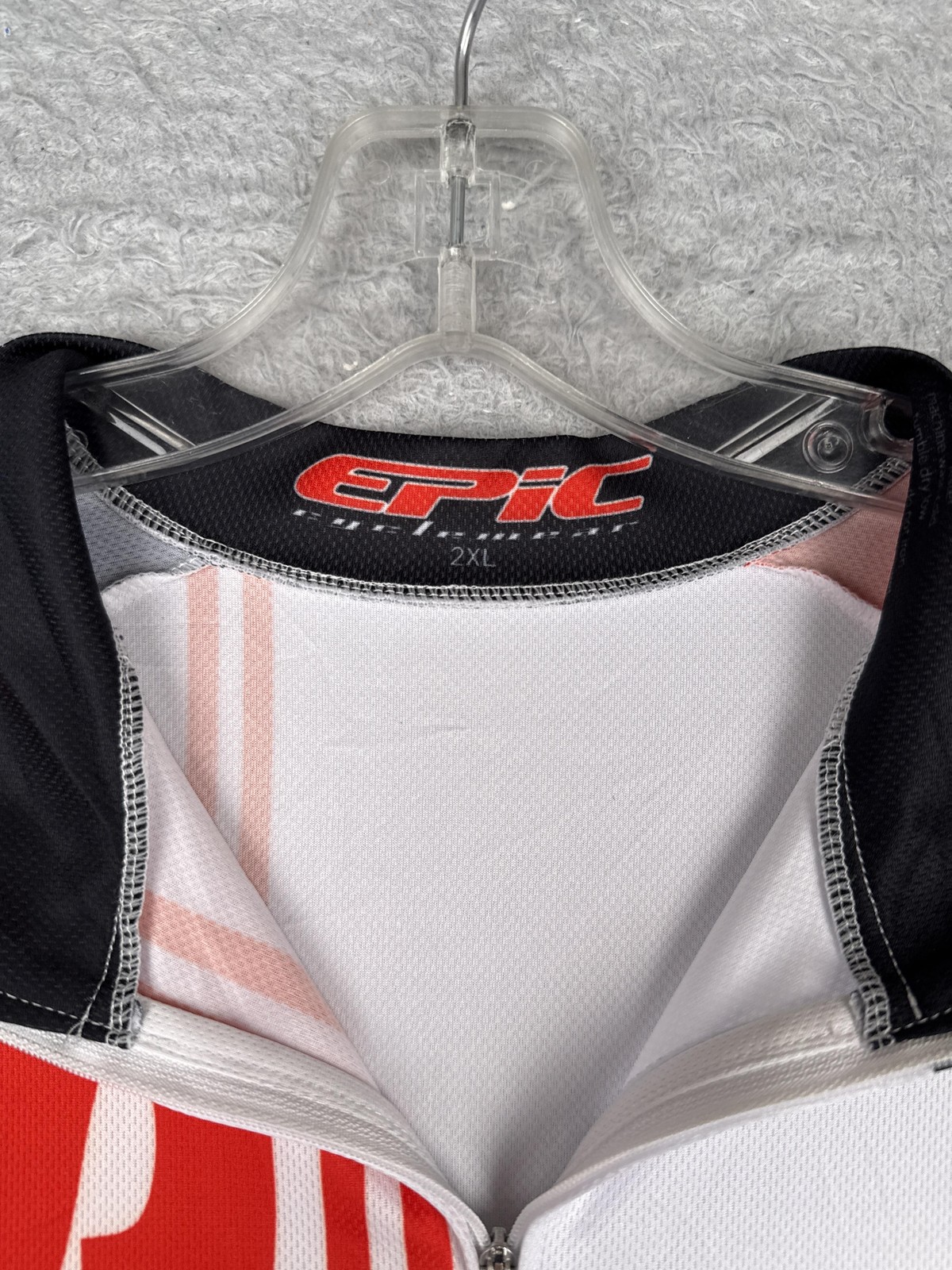 Epic Cycling Jersey Mens 2XL Red White DATS Trucking Short Sleeve Bike Shirt