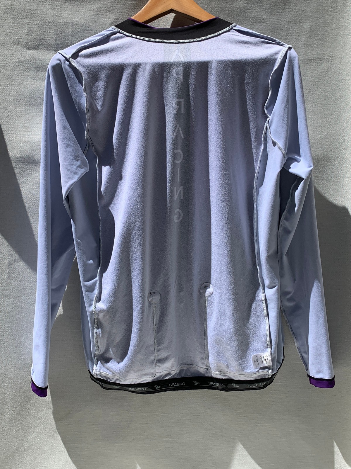 SPAERO APR Racing Team Cycling Jersey Mens XL Purple Black Full Zip Pockets