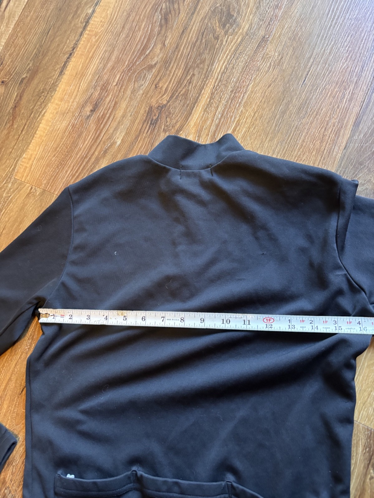 Vintage Pearl Izumi Cycling Jersey Medium Mens Long Sleeve 1/4 90s USA Black