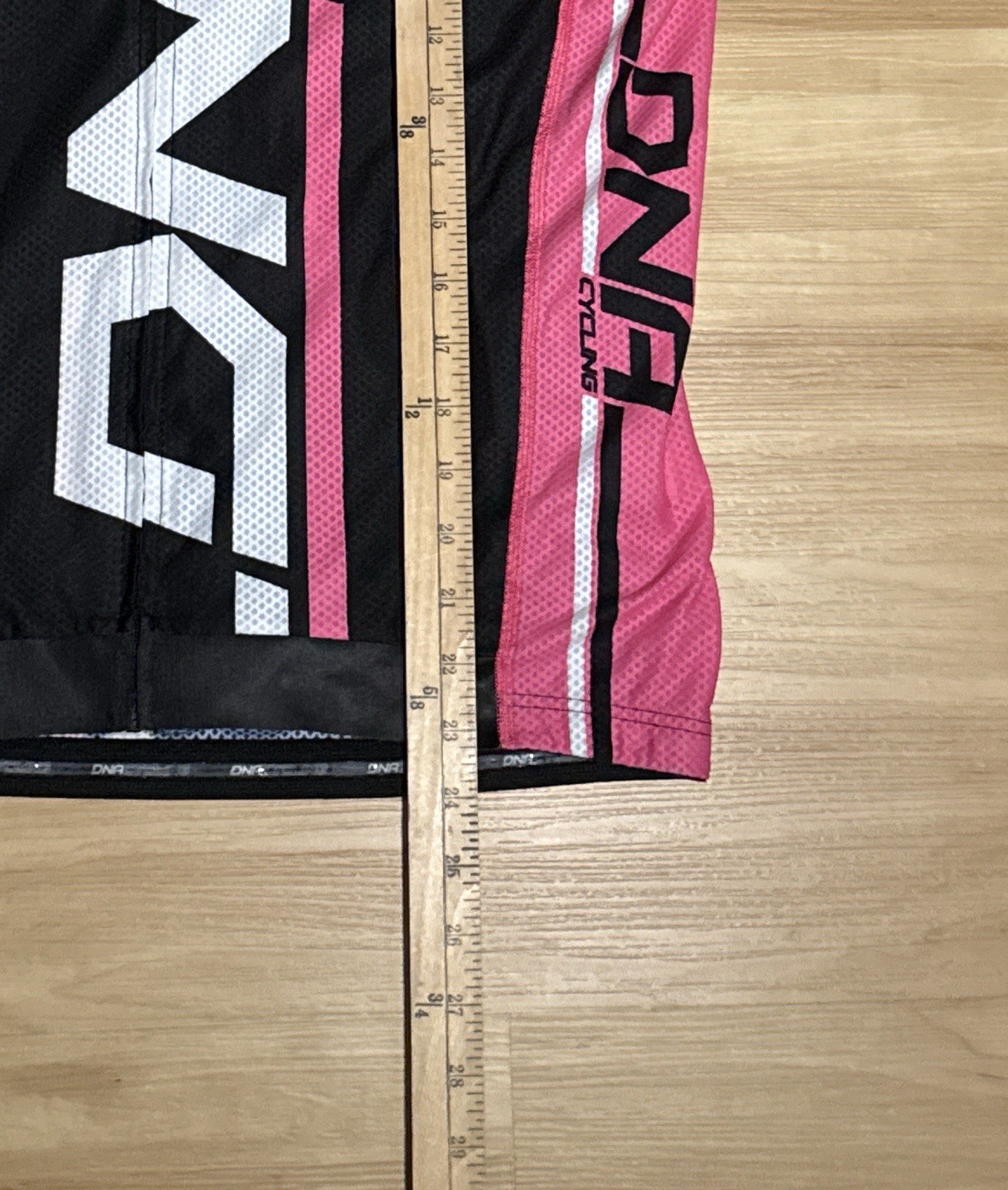 DNA Cycling Dirt & Asphalt Jersey Medium-Black/Pink/White Logo Full Zip 3 Pocket