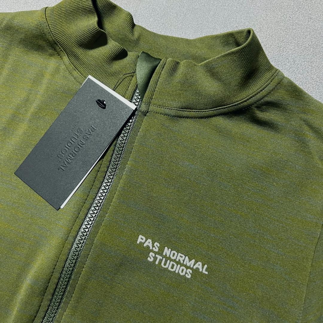 Pas Normal Studios Men’s Escapism Knit Jersey size S/M color Dark Moss sports