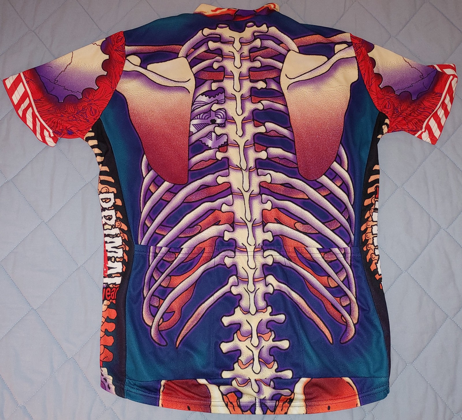 Primal Wear The Bone Collector Cycling Jersey Short Sleeve Skull Graphic Men XL