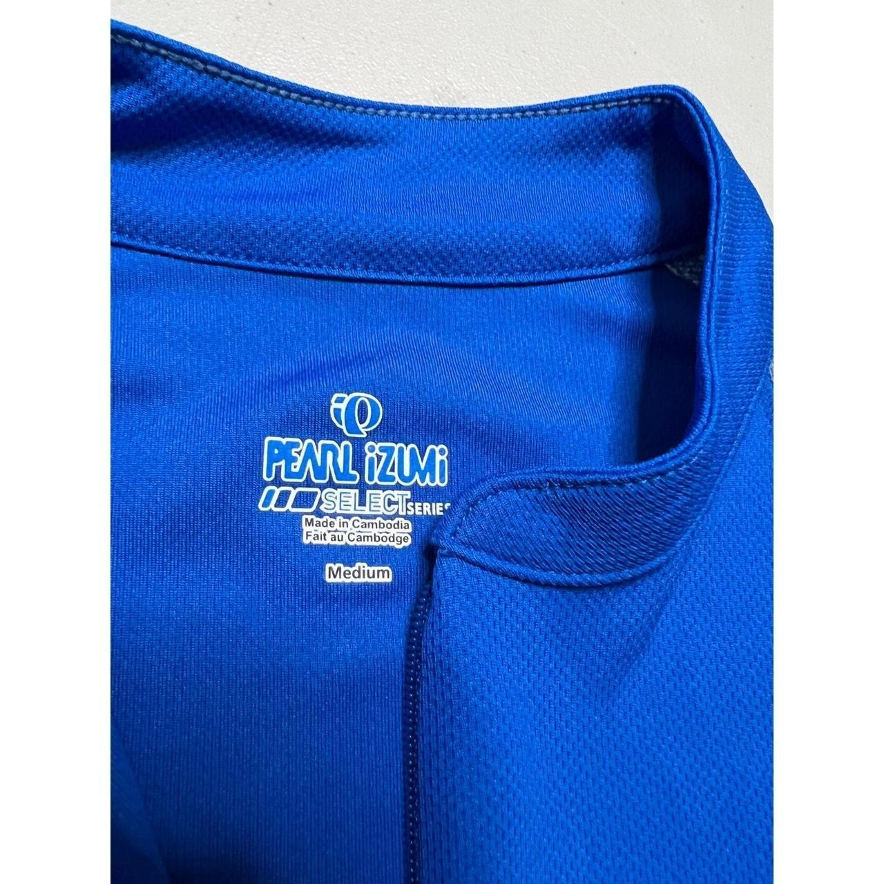 Pearl Izumi Cycling Jersey Men Medium Blue SELECT Series Short Sleeve 0706