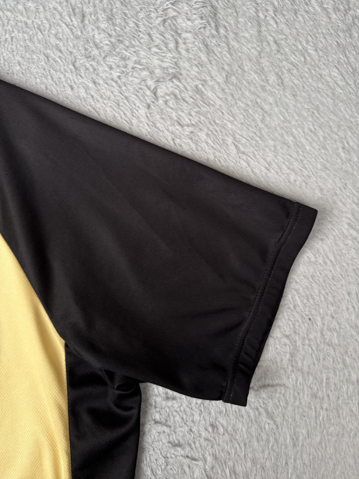Performance Cycling Jersey Shirt Mens 2XL XXL Yellow Ride To Eat Eat To Ride