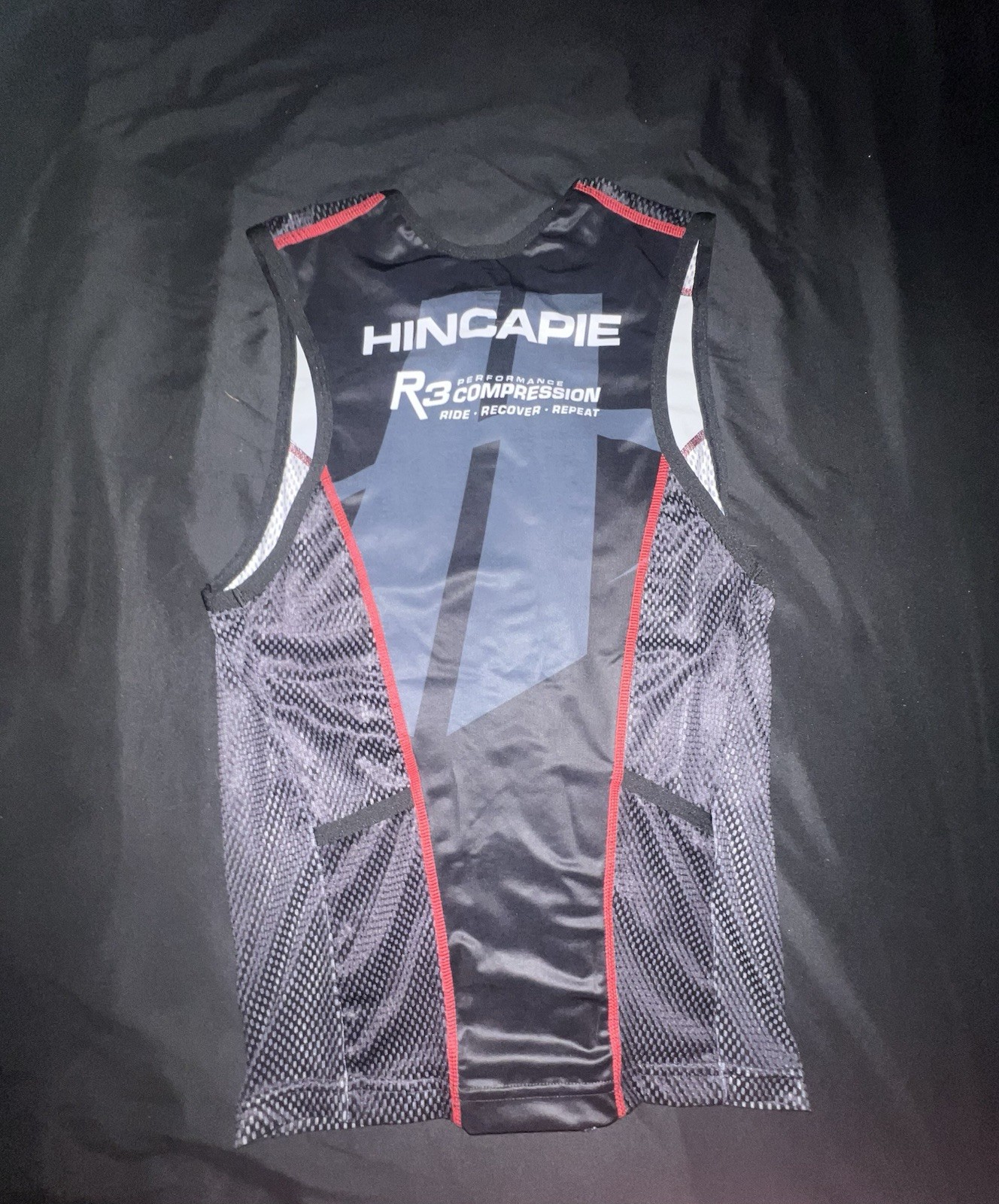 Hincapie Sportswear Men’s R3 Performance Compression Cycling Vest Black Size XL