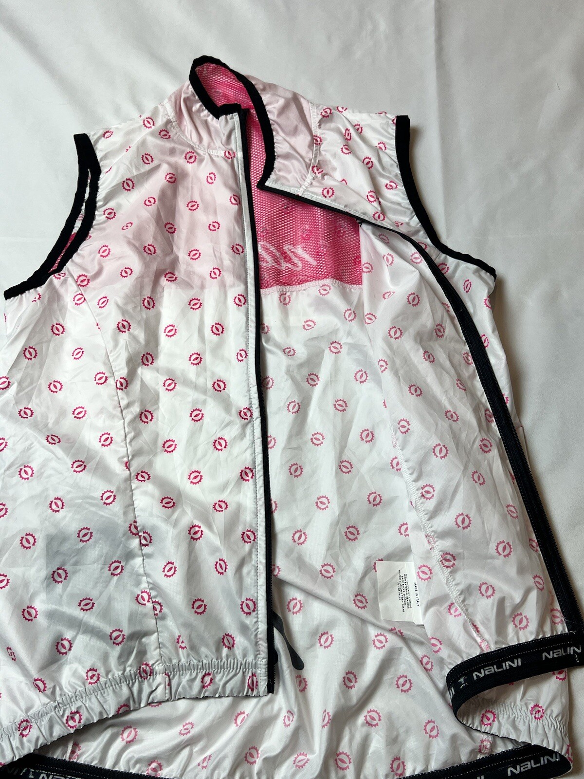 Nalini Cycling Full Zip Sleeveless Super Lightweight Wind Jersey Women’s Large