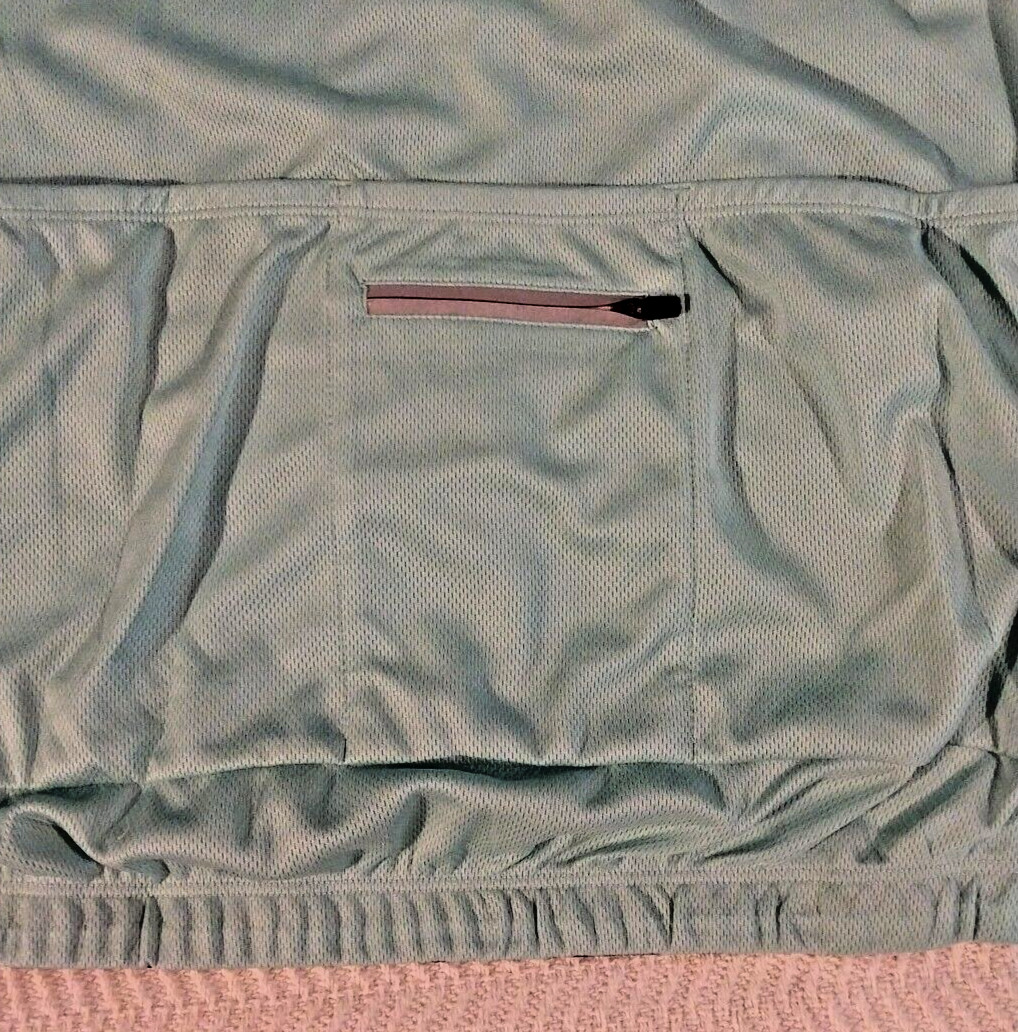 Muteki Mens Cycling Shirt Size Full Zip Breathable Vent Teal New M, L, XL