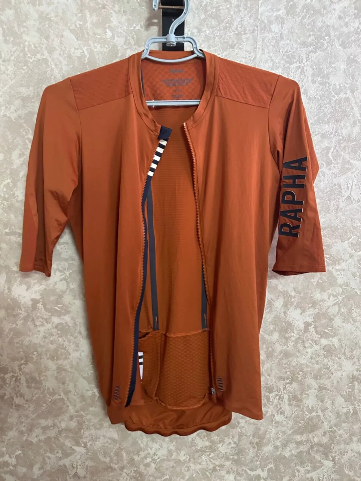 NEW BURNT ORANGE RAPHA S/S CYCLING II AERO JERSEY PRO TEAM LIGHTWEIGHT LARGE