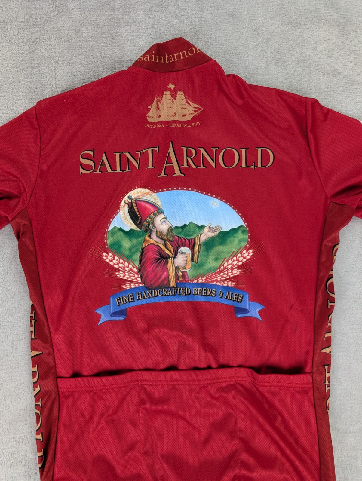 Saint Arnold Beer Cycling Jersey VOmax Full Zip Women Medium Short Sleeve
