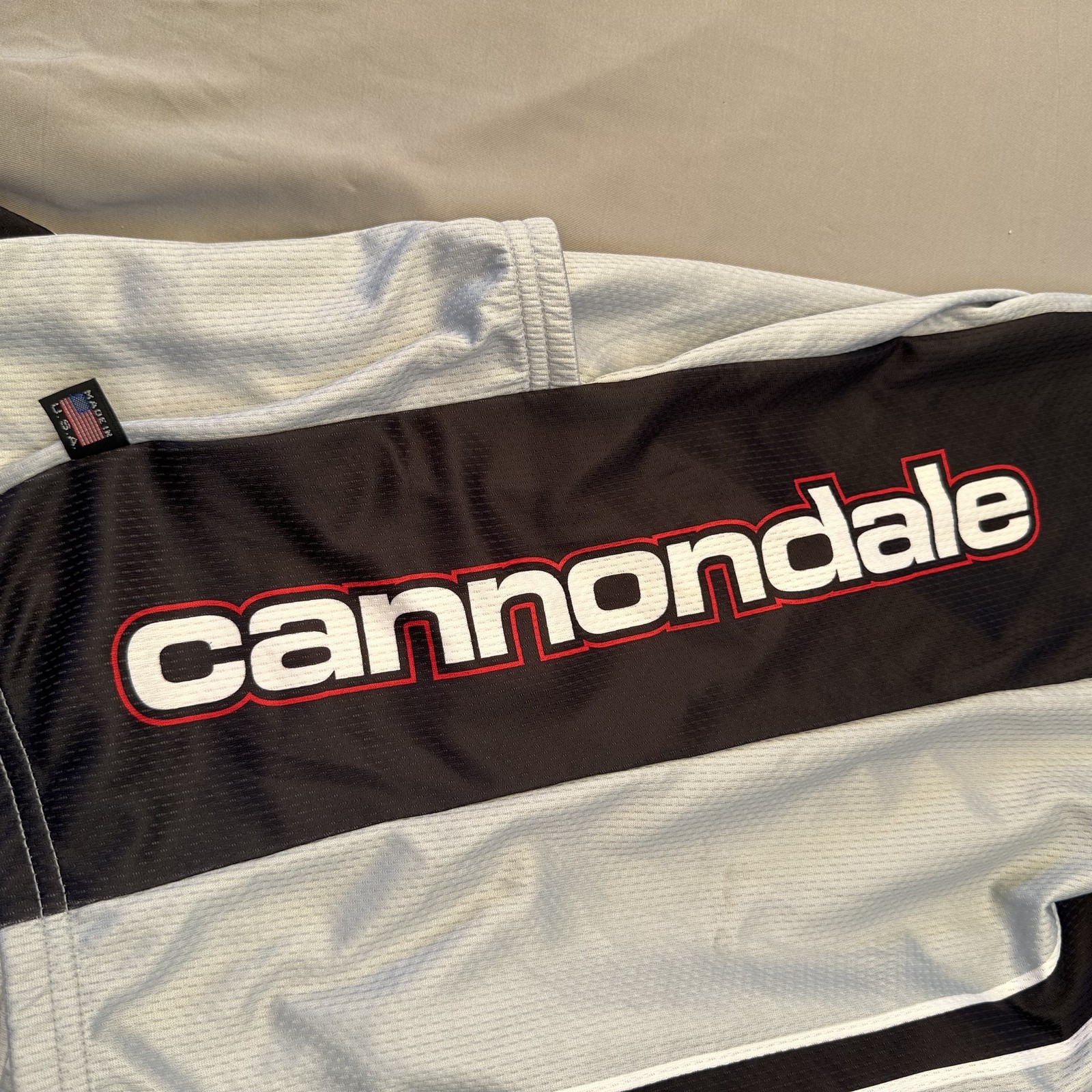 Vintage Cannondale Cycling Jersey Mens XL Made USA 90s Retro Bike Shirt