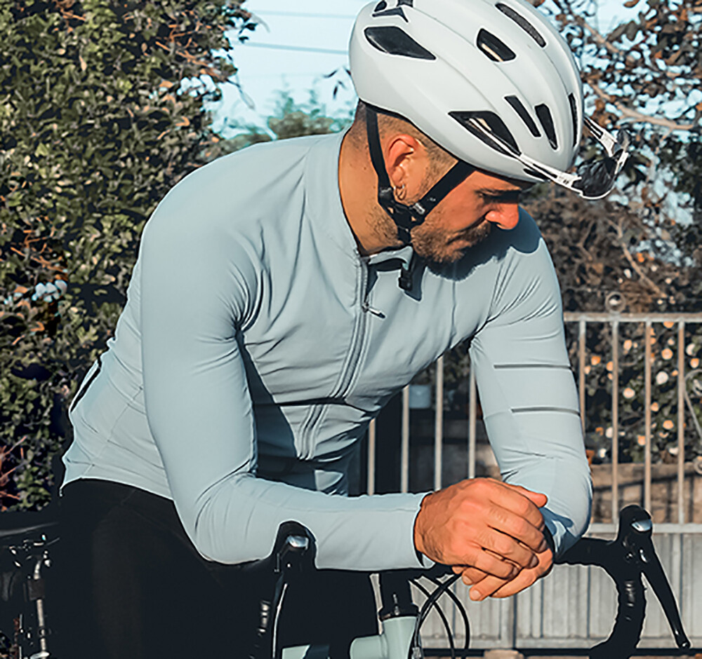 YKYWBIKE Mens Cycling Jersey long Sleeve Thermal Bicycle Bike MTB Shirt Maillots