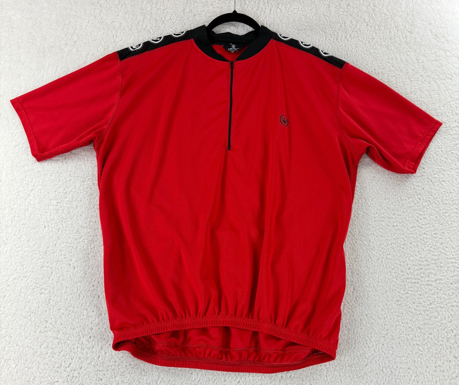 Canari Cycling Jersey Mens 2X Red Short Sleeve Stretch Pullover Vintage Outdoor
