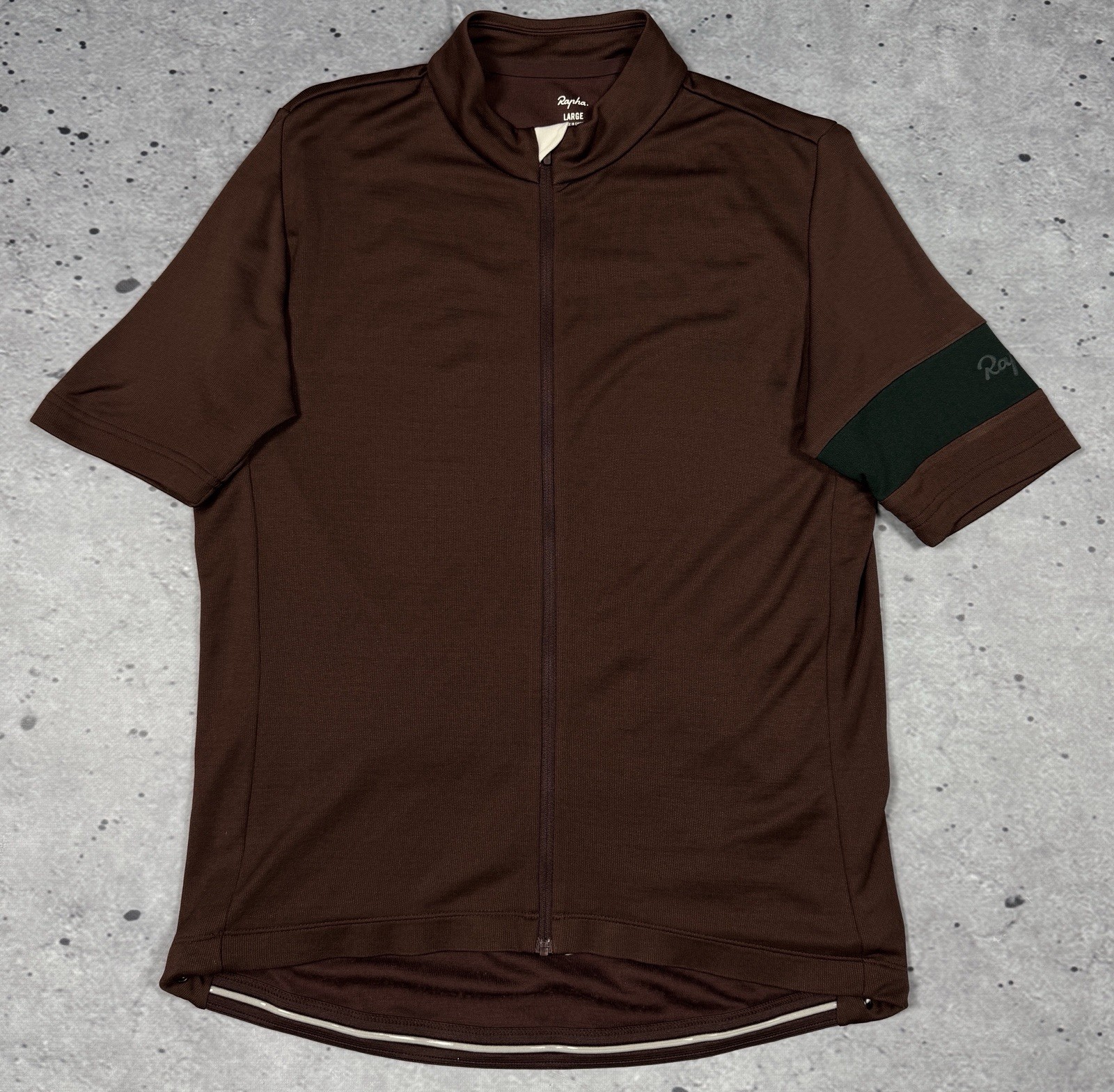 Rapha Classic Jersey II Mens Full Zip Short Sleeve Cycling Wool Size L