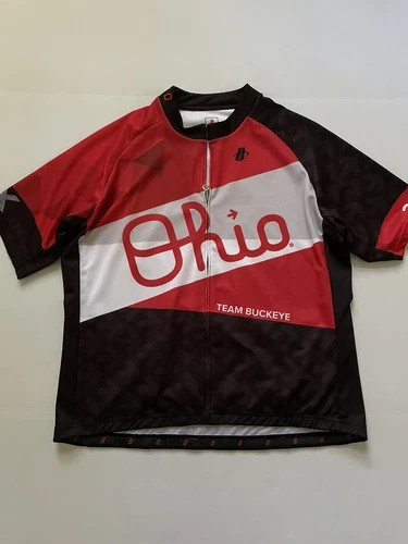 TEAM BUCKEYE Hincapie OSU Ohio State Cycling Jersey Mens 2XL