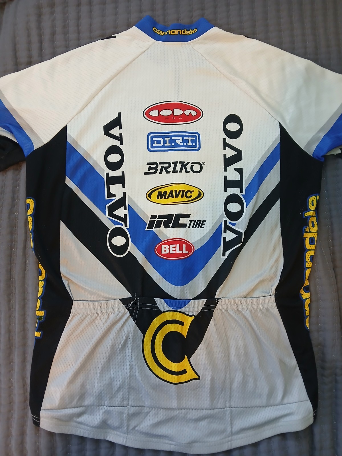 Vintage Cannondale sz L LARGE VOLVO Mavic Bell Sram Hutch Coda team Jersey EXC