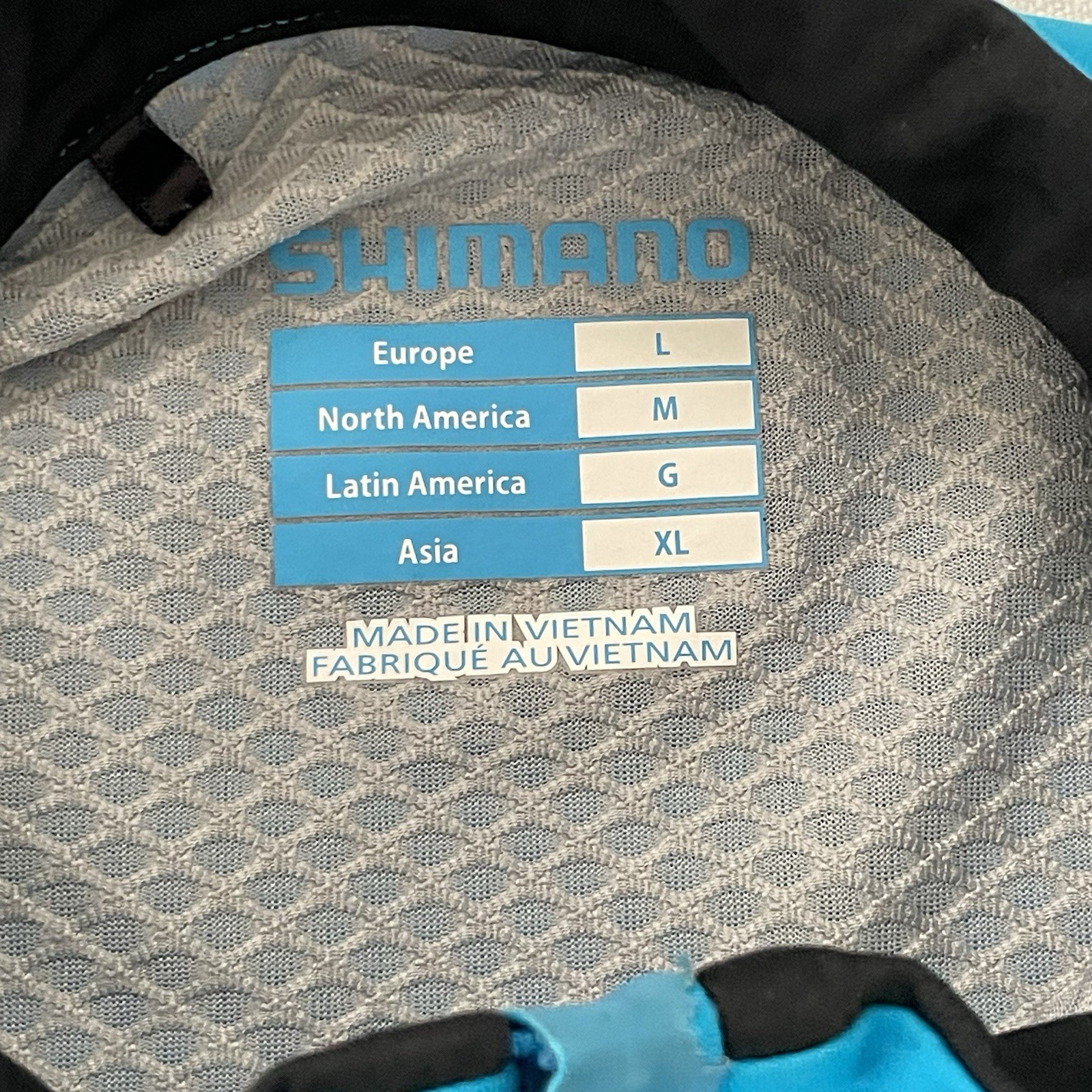 Shimano Focus Cycling Club Jersey Men’s Medium Blue Full Zip Bike Shirt Race Fit