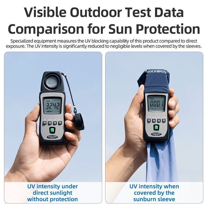 ROCKBROS Cycling Anti-UV Arm Sleeves Outdoor Sports Quick Drying Summer Sleeves