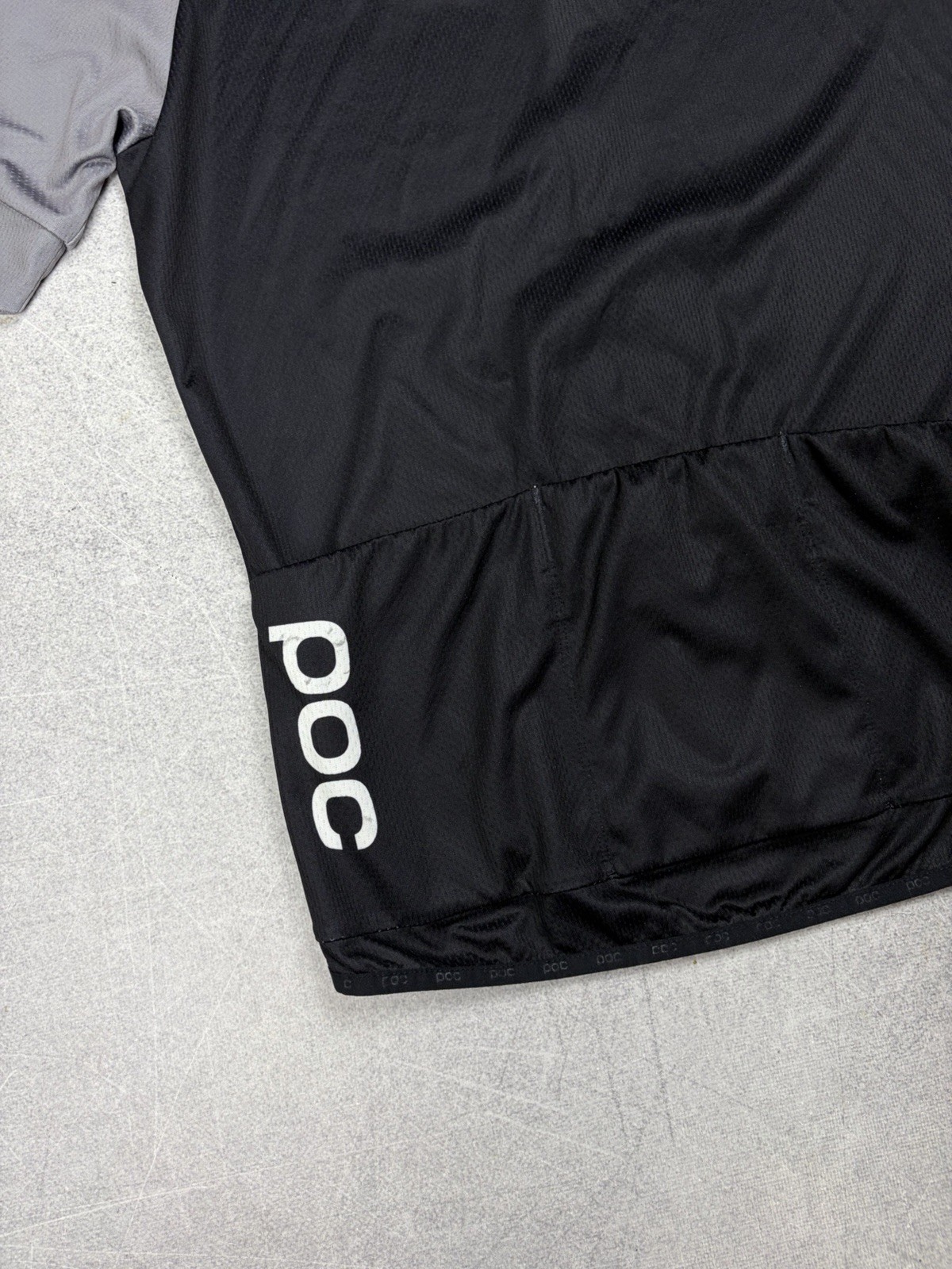 POC Essential XC Full Zip Tee Cycling Jersey Large Men’s Steel Gray
