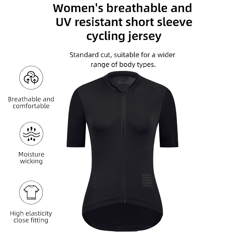 Women Cycling Jersey Short Sleeve Female Shirt Breathable Tops Moisture Wicking