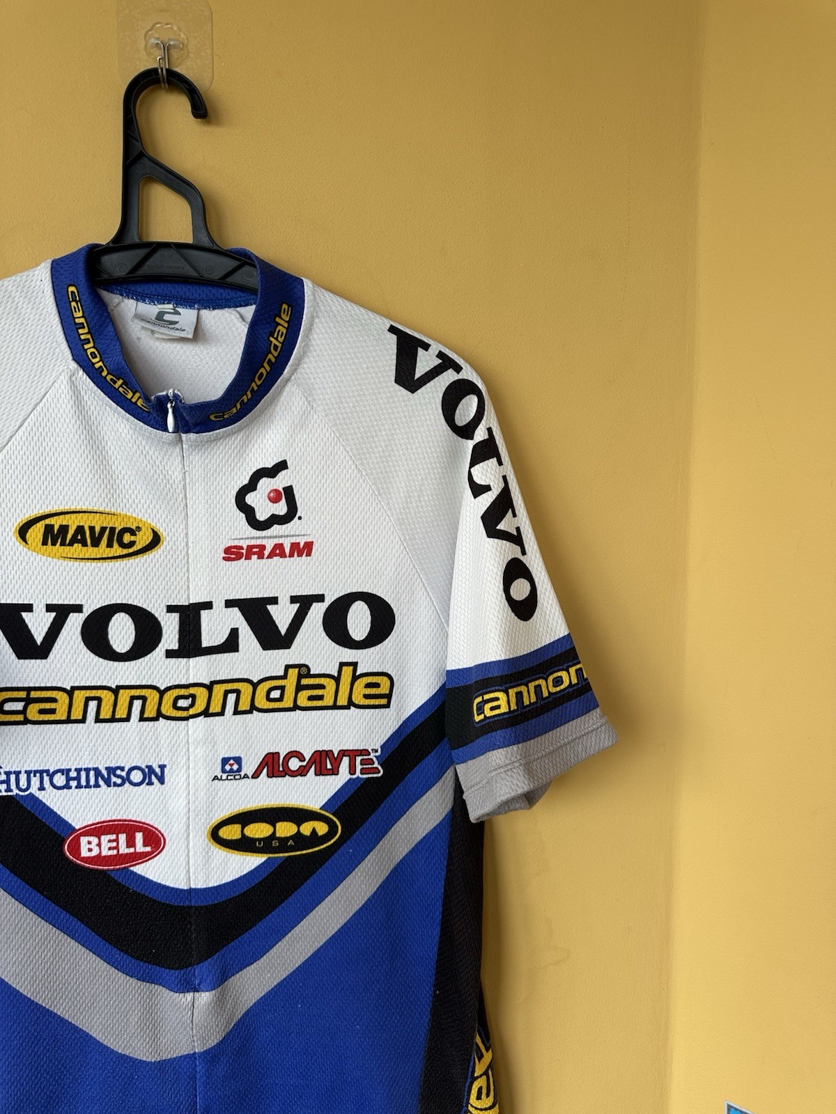 Vintage Cannondale Volvo Team 3/4 Zip Cycling Jersey Size L